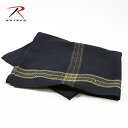 ROTHCO ロスコ / WOOL BLANCKET 『NAVY/GOLD STRIPE』 『ブランケット ひざ掛け 大判 毛布 157×203cm ウールブランケット』 『ROTHCO1081』