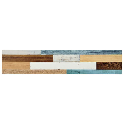 ベストコ ND-9873 ミックスウッド ライト キッチンマット 45×220cm さらっと拭ける ぷにぷに触感