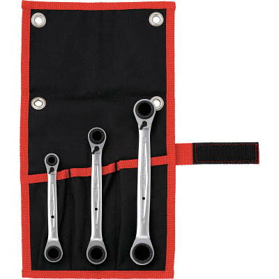 Rakuten - TONE(トネ) RMW300 4ウェイラチェットめがねレンチセット 3pcs