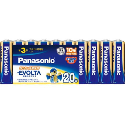 パナソニック Panasonic LR6EJ/20SW エボルタ アルカリ乾電池 単3形 20本パック LR6EJ20SW