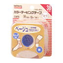 ニチバン バトルウィン カラーテーピングテープ非伸縮タイプ 38mm×12m C38FB(4)