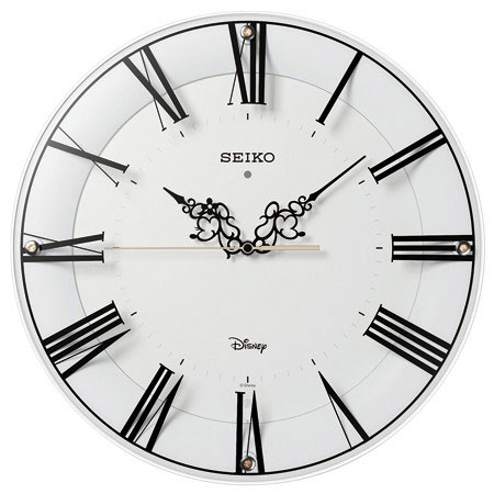 セイコー(SEIKO) FS 506W 白塗装 ミッキー&ミニー 電波掛け時計