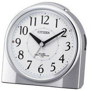 シチズン CITIZEN 4RL432-019 シルバーメタリック色/白 ネムリーナリング 電波目覚まし時計