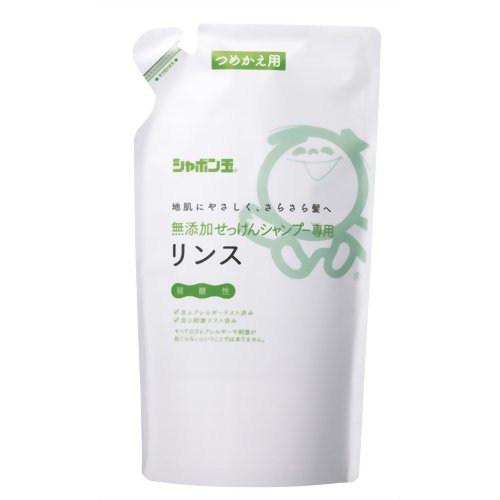 シャボン玉石けん 無添加せっけんシャンプー専用リンス 詰替用 420ml