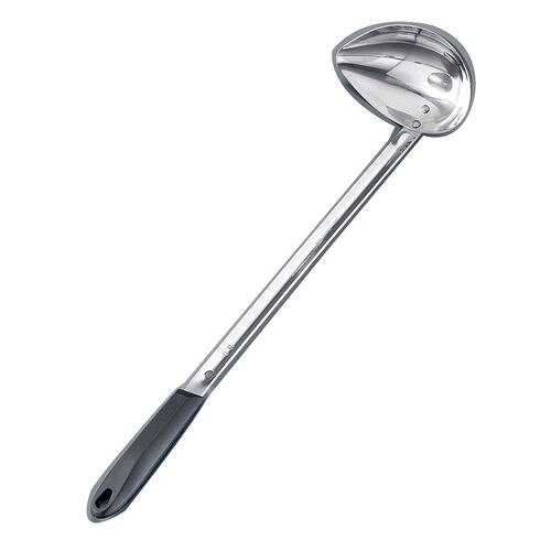 ■耐熱温度:240℃[素材・材質]金属部/18-8ステンレス、ハンドル/ガラス繊維入り66ナイロン容量(cc)：90幅×奥行×柄長(mm)：113×75×375