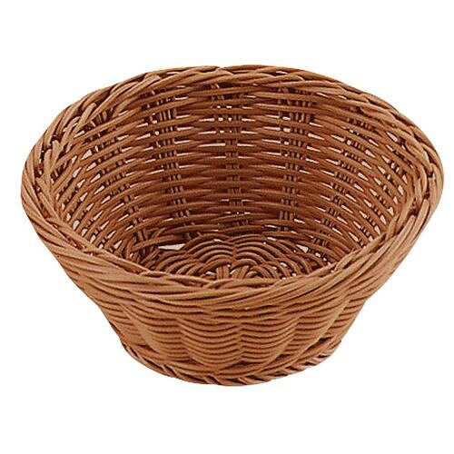 トーダイ PP丸型バスケット ブラウン 15型 RO-202-BR