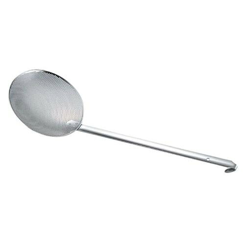 三宝産業 エコクリーン 18-8パンチング丸カス揚 20cm UK 板ハンドル