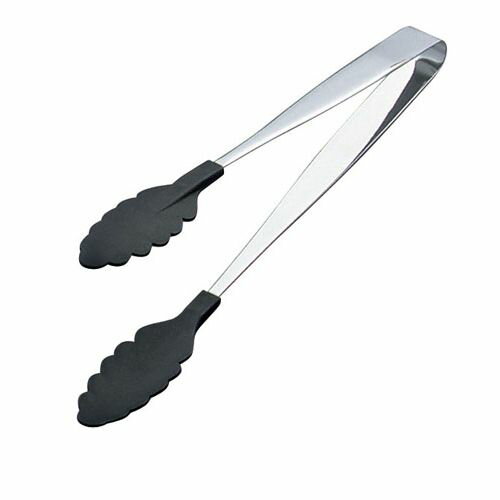 田辺金具 18-0抗菌 耐熱カラートング 大 ブラック