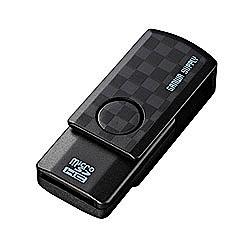 Other - サンワサプライ ADR-MCU2SWBK ブラック microSD専用 メモリーカードリーダー ADRMCU2SWBK