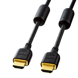 サンワサプライ KM-HD20-15FC ブラック フェライトコア付き HDMIケーブル 1.5m