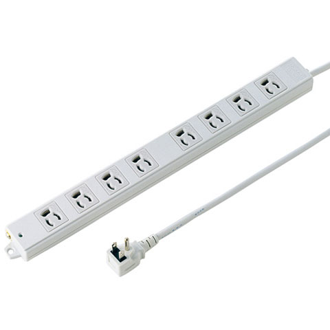 サンワサプライ 工事物件タップ 8個口 上挿し 1m TAP-K8L-1 TAPK8L1