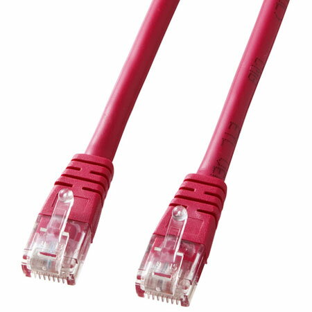 Lan （~5 m） - サンワサプライ KB-T5T-05RN レッド エンハンスドカテゴリ5単線LANケーブル 5m KBT5T05RN