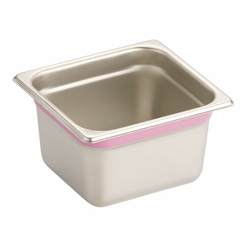 TKGコーポレーション AGS2565 ピンク 18-8カラーラインガストロノームパン 1/6 100mm