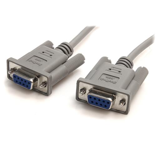 StarTech(スターテック) SCNM9FF グレー RS232Cシリアルクロスケーブル 3m