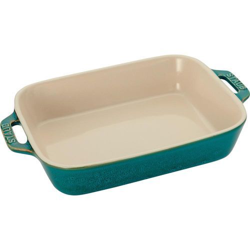 楽天市場】レクタンギュラーディッシュ ストウブ ターコイズの通販