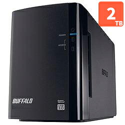 バッファロー BUFFALO HD-WL2TU3/R1J 外付HDD 2TB USB3.0接続 RAID対応 2ドライブ HDWL2TU3R1J