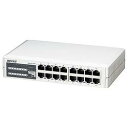 バッファロー(BUFFALO) LSW3-TX-16NP 10/100M 16ポート スイッチングHub 電源内蔵モデル(2)