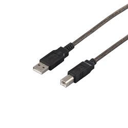 バッファロー(BUFFALO) BSUAB210BS ブラックスケルトン USB2.0ケーブル A to B 1m(2.0)