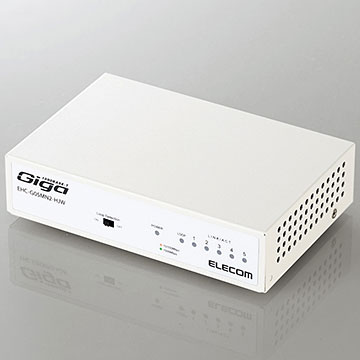 エレコム ELECOM EHC-G08MN2-HJW ホワイト 1000BASE-T対応 スイッチングハブ 8ポート EHCG08MN2HJW