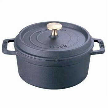 ストウブ staub ピコ ココット ラウンド IH対応 両手鍋 34cm (ブラック) プロユース 生涯補償なし Staub Cocotte 鋳物 ホーロー鍋 IH対応 琺瑯 ホウロウ 保温 おしゃれ オーブン 両手鍋 深型