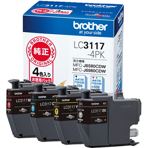 �֥饶��(brother) LC3117-4PK ���� ������4���ѥå�