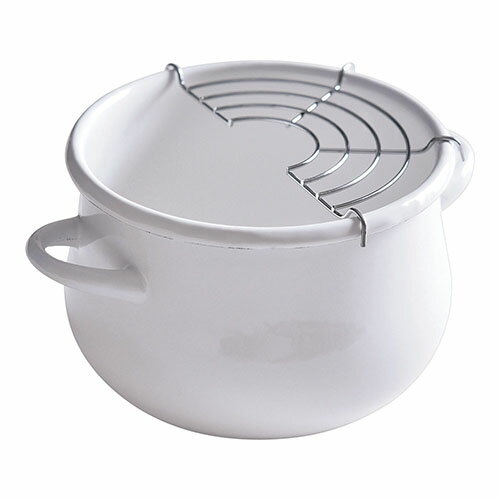 ■材質:網/鉄(クロームメッキ)■IH調理器100V対応幅×直径×深さ(mm)：205×155×105質量(kg)：0.55満水容量(L)：1.5底厚(mm)：0.8底径(mm)：115コージークックホーローシリーズ