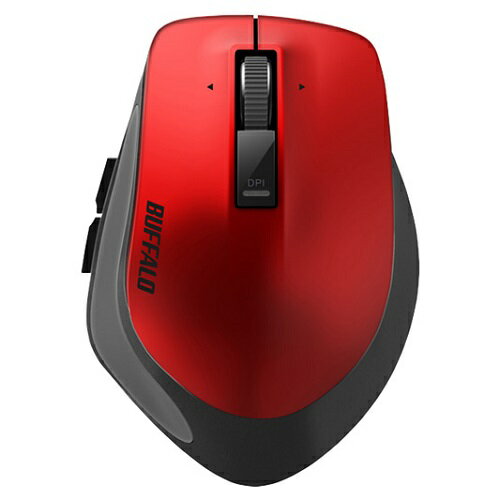 バッファロー(BUFFALO) BSMBW500MRD レッド ワイヤレス BlueLED 5ボタン