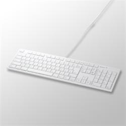Ps/2 Connector - バッファロー BUFFALO BSKBM01WH ホワイト USB接続 有線キーボード Macモデル BSKBM01WH
