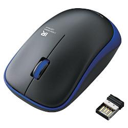 Trackball - エレコム(ELECOM) M-IR07DRBU ブルー 2.4GHz接続 赤外線LED 3ボタン