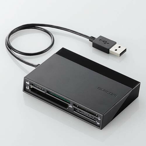 ELECOM - エレコム(ELECOM) MR-C24BK ブラック USBハブ付き48+5メディア対応カードリーダ