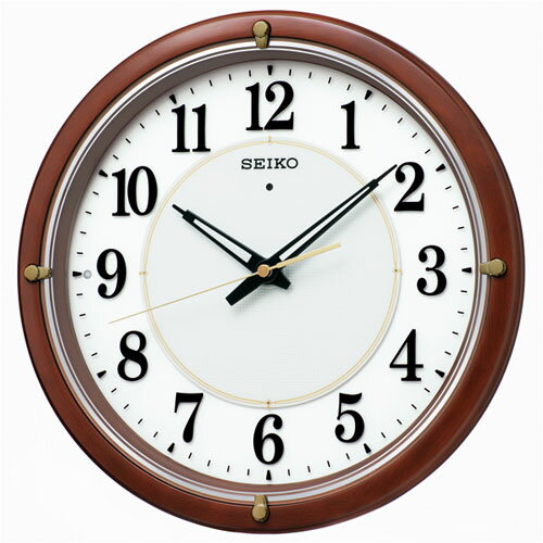 セイコー(SEIKO) KX240B 茶木地 夜でも見える 電波掛時計