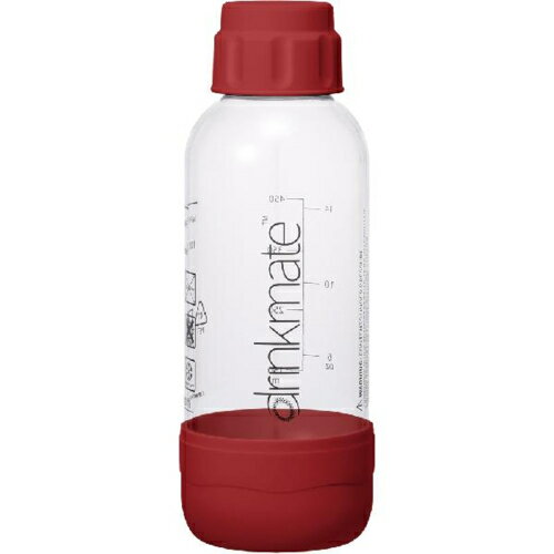 drinkmate(ドリンクメイト) DRM0023 ドリンクメイト 家庭用炭酸飲料メーカー 専用ボトルSサイズ(レッド)