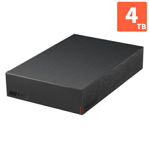 バッファロー(BUFFALO) HD-LE4U3-BB(ブラック) 「みまもり合図 for AV」搭載 HDD 4TB
