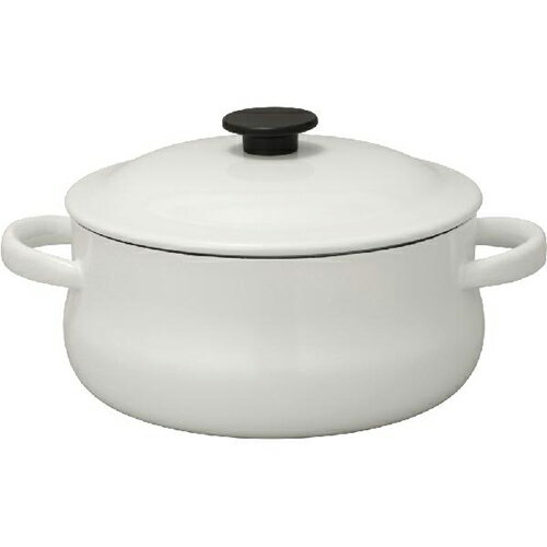 野田琺瑯(nodahoro) LUKE ルーク 深型キャセロール25cm ホワイト LK-25T