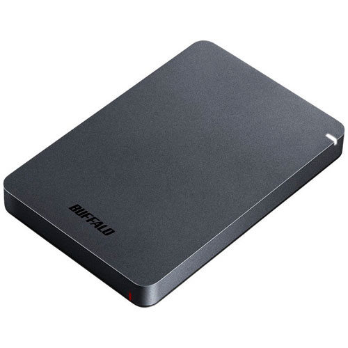 バッファロー BUFFALO HD-PGF1.0U3-BKA ブラック ポータブルHDD 1TB USB3.1 Gen1 3.0 2.0接続 耐衝撃 HDPGF10U3BKA