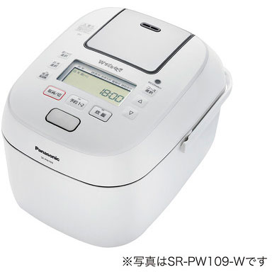 【長期保証付】パナソニック SR-PW189-W(ホワイト) Wおどり炊き 可変圧力IHジャー炊飯器 1升