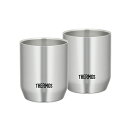 サーモス(THERMOS) JDH-280P S(ステンレス) 真空断熱カップ 280ml 2個セット