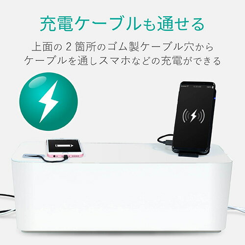 ���쥳��(ELECOM) EKC-BOX001WH �ۥ磻�� �����֥�ܥå��� 6�ĸ�
