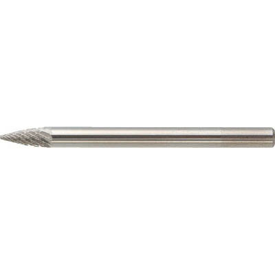 トラスコ中山 TB4A030 超硬バー トンガリ型 Φ3X刃長6X軸3 ダブルカット