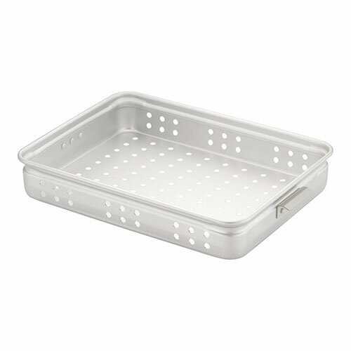 アカオアルミ アルミ穴明手付番重 板取手 中 80