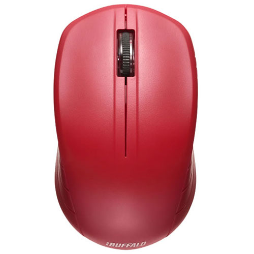 Wireless - バッファロー(BUFFALO) BSMRW21RD レッド 2.4GHz接続 光学式3ボタン