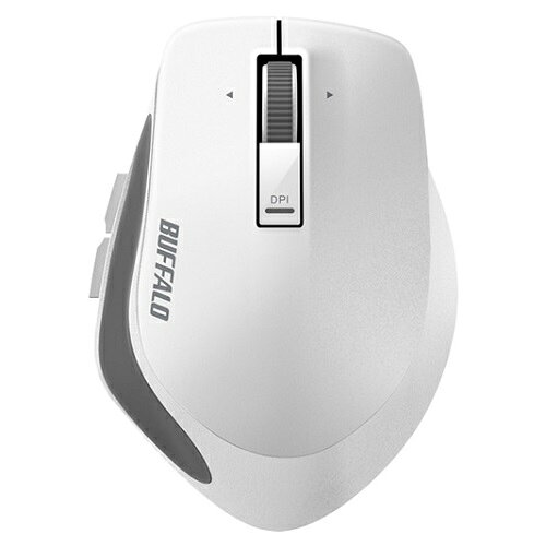 バッファロー(BUFFALO) BSMBW500MWH ホワイト ワイヤレス BlueLED 5ボタン