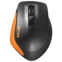 バッファロー(BUFFALO) BSMBW300MOR(オレンジ) USB ワイヤレスBlueLEDマウス 無線2.4GHz接続 3ボタン