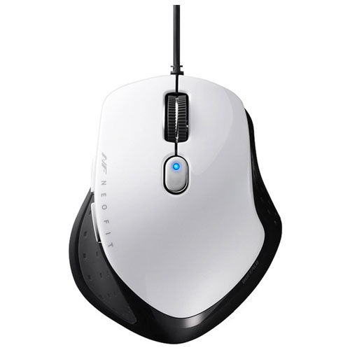 バッファロー(BUFFALO) BSMBU510SWH ホワイト USB BlueLED光学式マウス 5ボタン