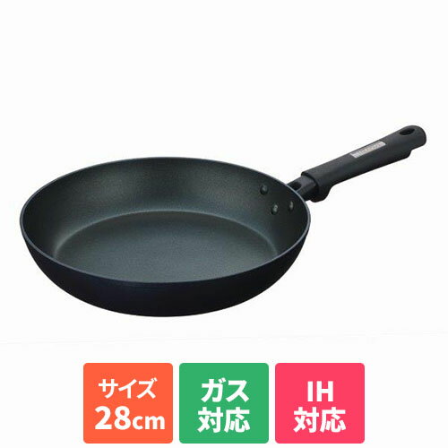 Ih Compatible - サーモス(THERMOS) KFC-028-MDB ミッドナイトブルー フライパン 28cm