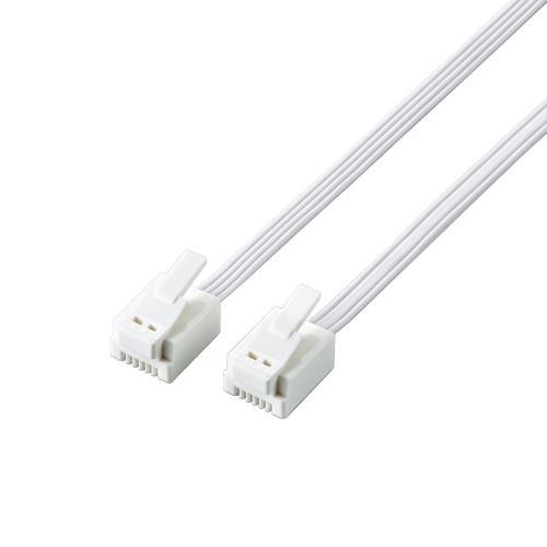 エレコム(ELECOM) MJ-T20WH ツメ折れ防止モジュラーケーブル