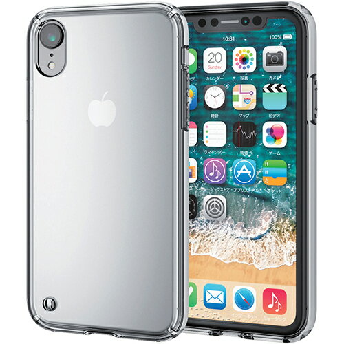Rakuten - エレコム(ELECOM) PM-A18CHVCCR クリア iPhoneXR用 ハイブリッドケース