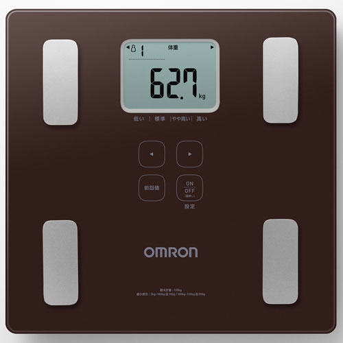 オムロン OMRON HBF-236-JBW ブラウン 体重体組成計 カラダスキャン