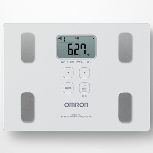 オムロン OMRON HBF-235-JW ホワイト 体重体組成計 カラダスキャン HBF235JW