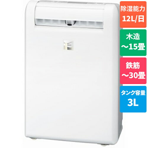 三菱 MJ-M120TX-W コンプレッサー式衣類乾燥除湿機 部屋干しおまかせムーブアイ 木造15畳 MJM120TX